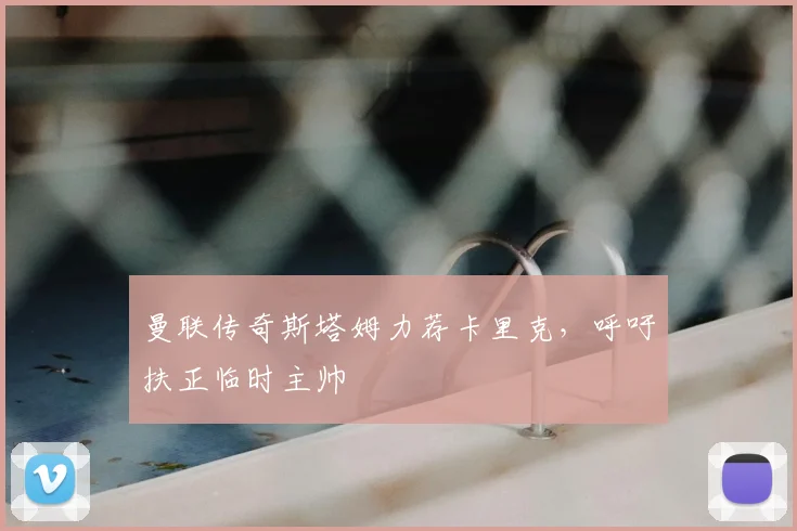 曼联传奇斯塔姆力荐卡里克,呼吁扶正临时主帅
